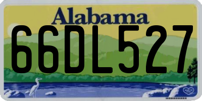 AL license plate 66DL527