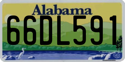 AL license plate 66DL591