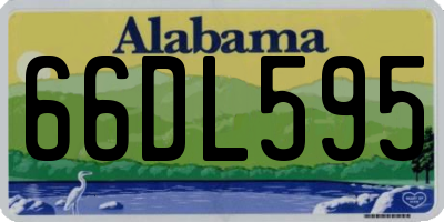 AL license plate 66DL595
