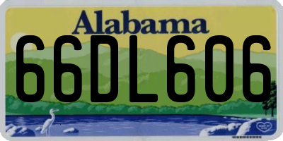 AL license plate 66DL606