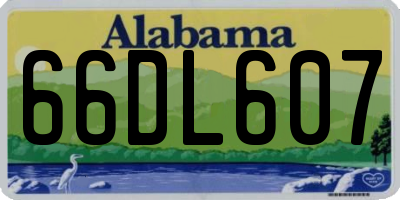AL license plate 66DL607