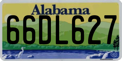 AL license plate 66DL627