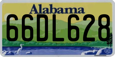 AL license plate 66DL628