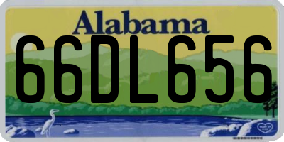 AL license plate 66DL656