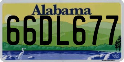 AL license plate 66DL677