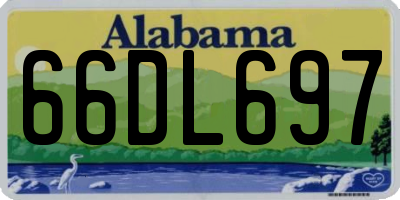 AL license plate 66DL697