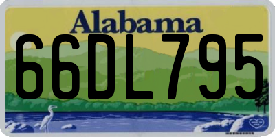 AL license plate 66DL795