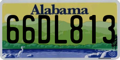 AL license plate 66DL813