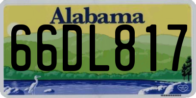 AL license plate 66DL817
