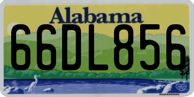 AL license plate 66DL856