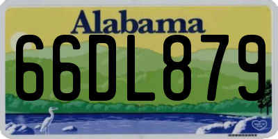 AL license plate 66DL879