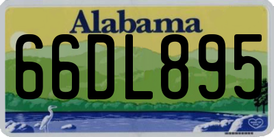 AL license plate 66DL895