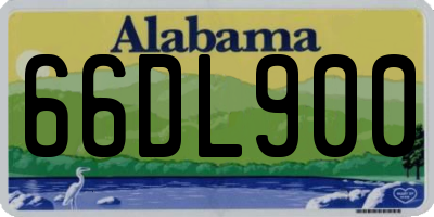 AL license plate 66DL900