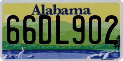 AL license plate 66DL902
