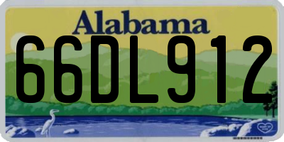 AL license plate 66DL912