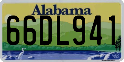 AL license plate 66DL941