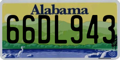 AL license plate 66DL943