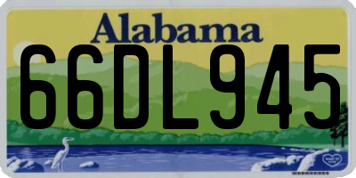 AL license plate 66DL945