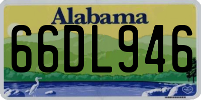 AL license plate 66DL946