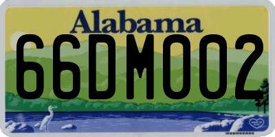 AL license plate 66DM002