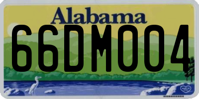 AL license plate 66DM004