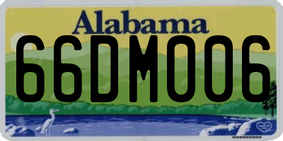 AL license plate 66DM006