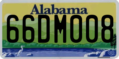 AL license plate 66DM008