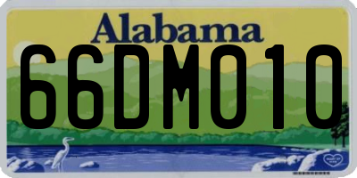 AL license plate 66DM010