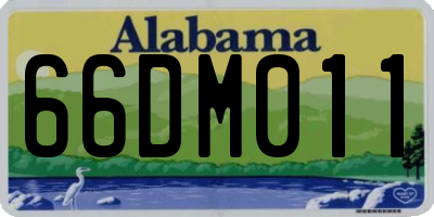 AL license plate 66DM011