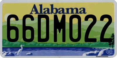 AL license plate 66DM022