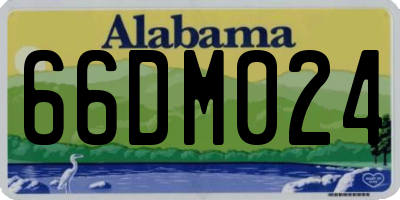 AL license plate 66DM024