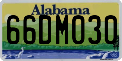 AL license plate 66DM030