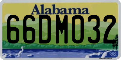 AL license plate 66DM032