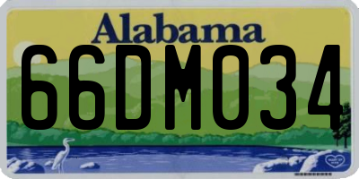 AL license plate 66DM034