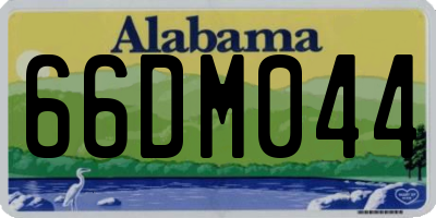 AL license plate 66DM044