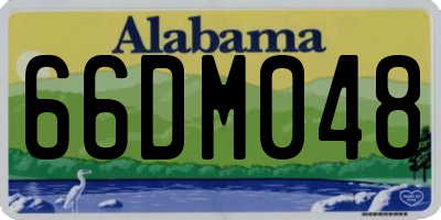 AL license plate 66DM048