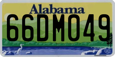 AL license plate 66DM049