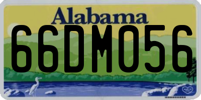 AL license plate 66DM056