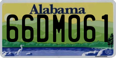 AL license plate 66DM061