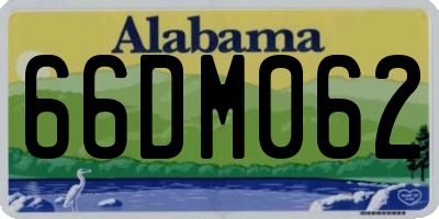 AL license plate 66DM062