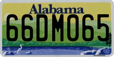 AL license plate 66DM065