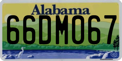 AL license plate 66DM067