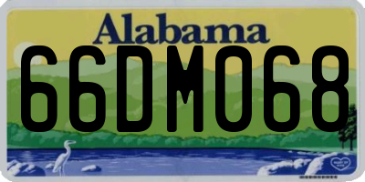 AL license plate 66DM068