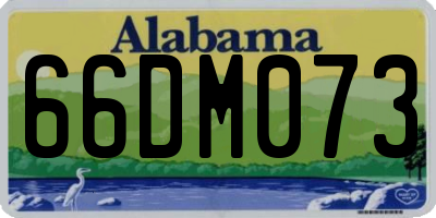 AL license plate 66DM073