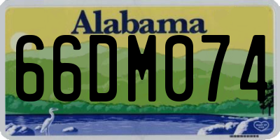 AL license plate 66DM074