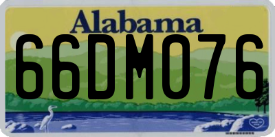 AL license plate 66DM076