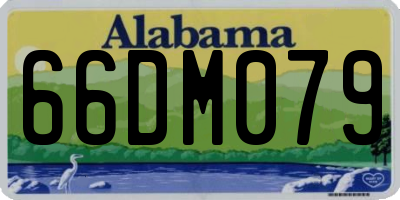 AL license plate 66DM079