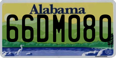 AL license plate 66DM080