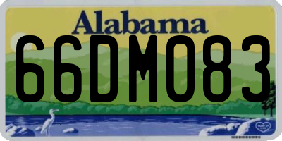AL license plate 66DM083