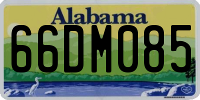 AL license plate 66DM085